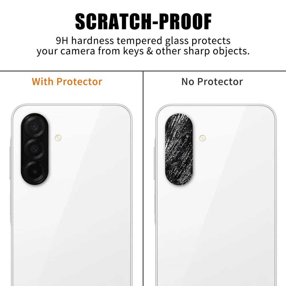 For Samsung Galaxy A26 5G Full Cover Camera Lens Protector High Definition Anti Fingerprint AR Tempered Glass Lens Film - Transparent - 4