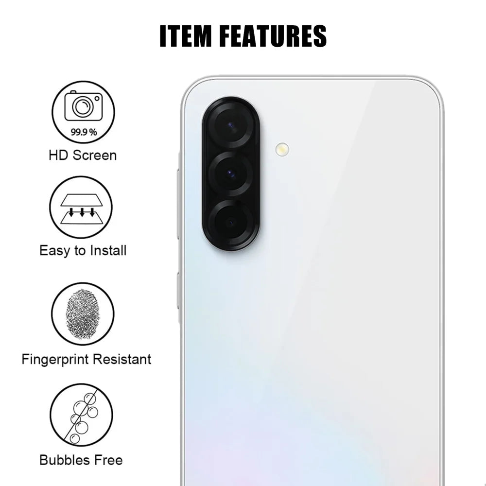 For Samsung Galaxy A36 5G Full Cover Camera Lens Protector High Definition Anti Fingerprint AR Tempered Glass Lens Film - Transparent - 2