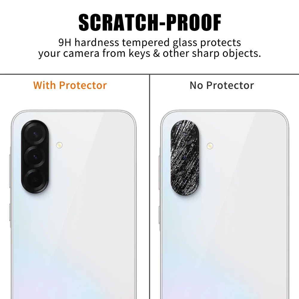 For Samsung Galaxy A36 5G Full Cover Camera Lens Protector High Definition Anti Fingerprint AR Tempered Glass Lens Film - Transparent - 4