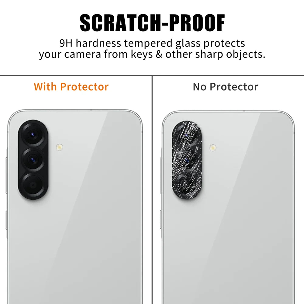 For Samsung Galaxy A56 5G Full Cover Camera Lens Protector High Definition Anti Fingerprint AR Tempered Glass Lens Film - Transparent - 4