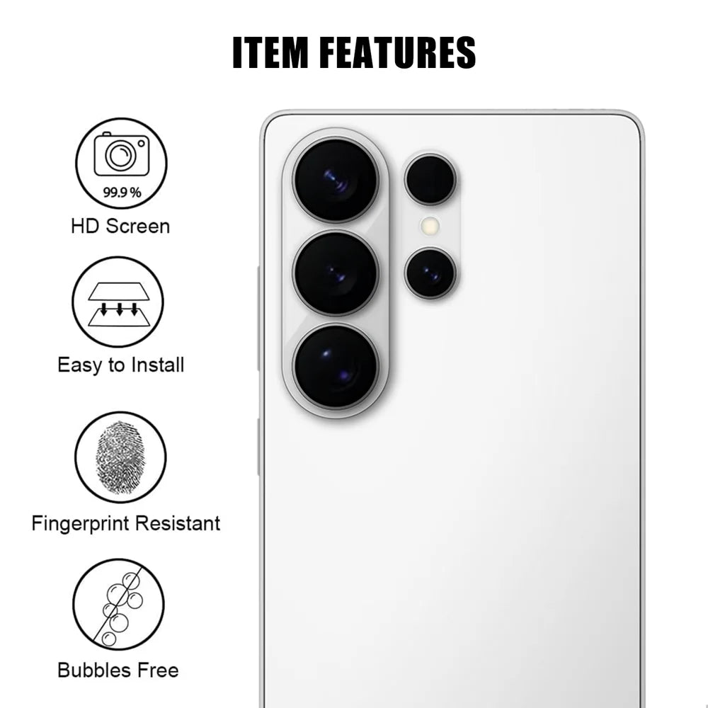 For Samsung Galaxy S26 Ultra Full Cover Camera Lens Protector High Definition Anti Fingerprint AR Tempered Glass Lens Film - Transparent - 2