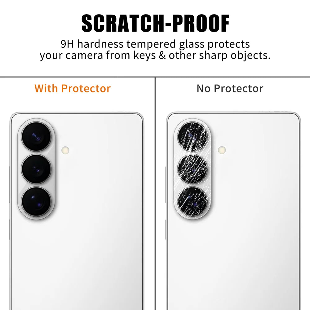 For Samsung Galaxy S26+ / Galaxy S26 Full Cover Camera Lens Protector High Definition Anti Fingerprint AR Tempered Glass Lens Film - Transparent - 4