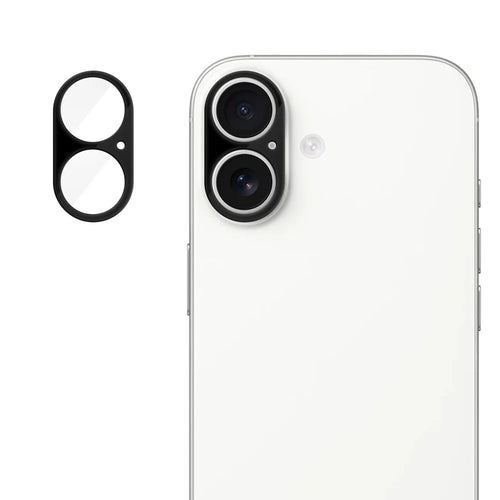 For iPhone 17 Full Cover Camera Lens Protector Silk Print HD Anti Fingerprint AR Tempered Glass Lens Film - Black - 1