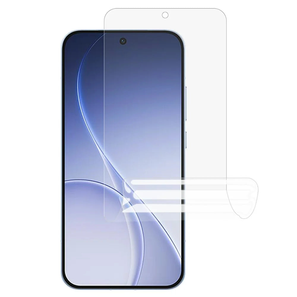PET Hydrogel Film For Oppo Reno15 5G (Global)  /  Reno15 FS 5G  /  Reno15 F 5G Matte Anti-Fingerprint Outer Screen Protector Full Coverage Full Glue - Transparent - 1