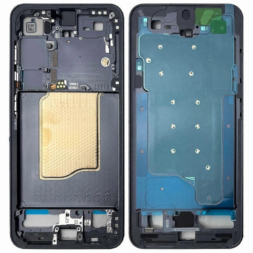 For Samsung Galaxy S25 S931B (Global Version) OEM Front Housing Frame Repair Part (without Logo) - Blue Black - 1