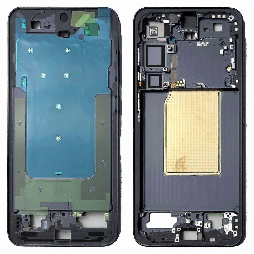 For Samsung Galaxy S25+ S936B (Global Version) OEM Front Housing Frame Repair Part (without Logo) - Blue Black - 1