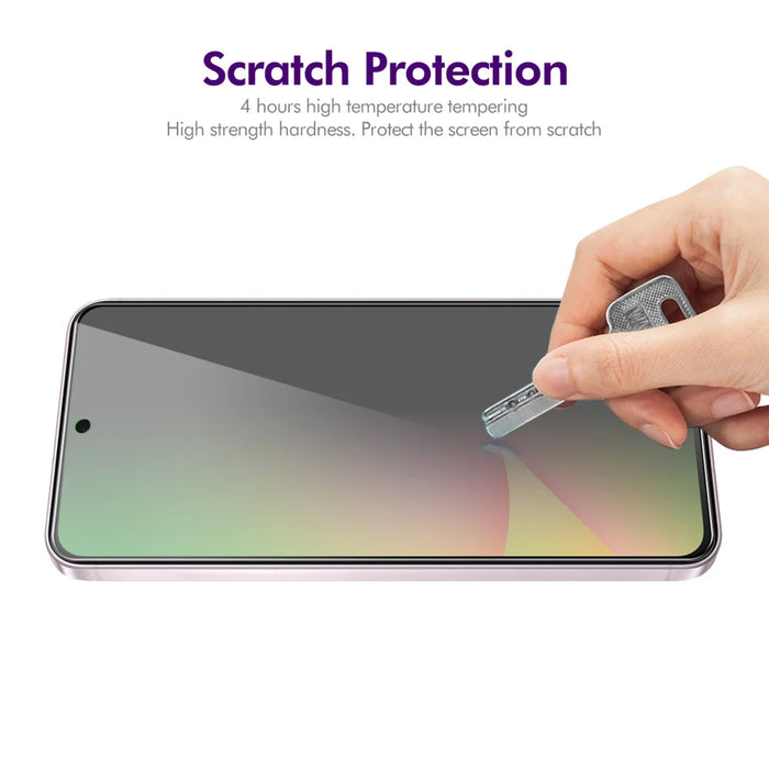 ENKAY HAT PRINCE For Samsung Galaxy A57 5G / Galaxy A37 5G 5Pcs Privacy Screen Protector  Full Glue Full Coverage 28-degree Anti-Spy Tempered Glass - Black - 6