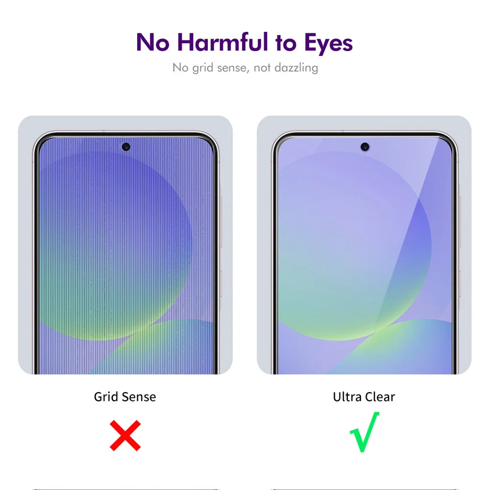 ENKAY HAT PRINCE For Samsung Galaxy A57 5G / Galaxy A37 5G 2Pcs Anti-Spy Film  Anti-Glare Full Glue Full Screen Protector Tempered Glass - Black - 5