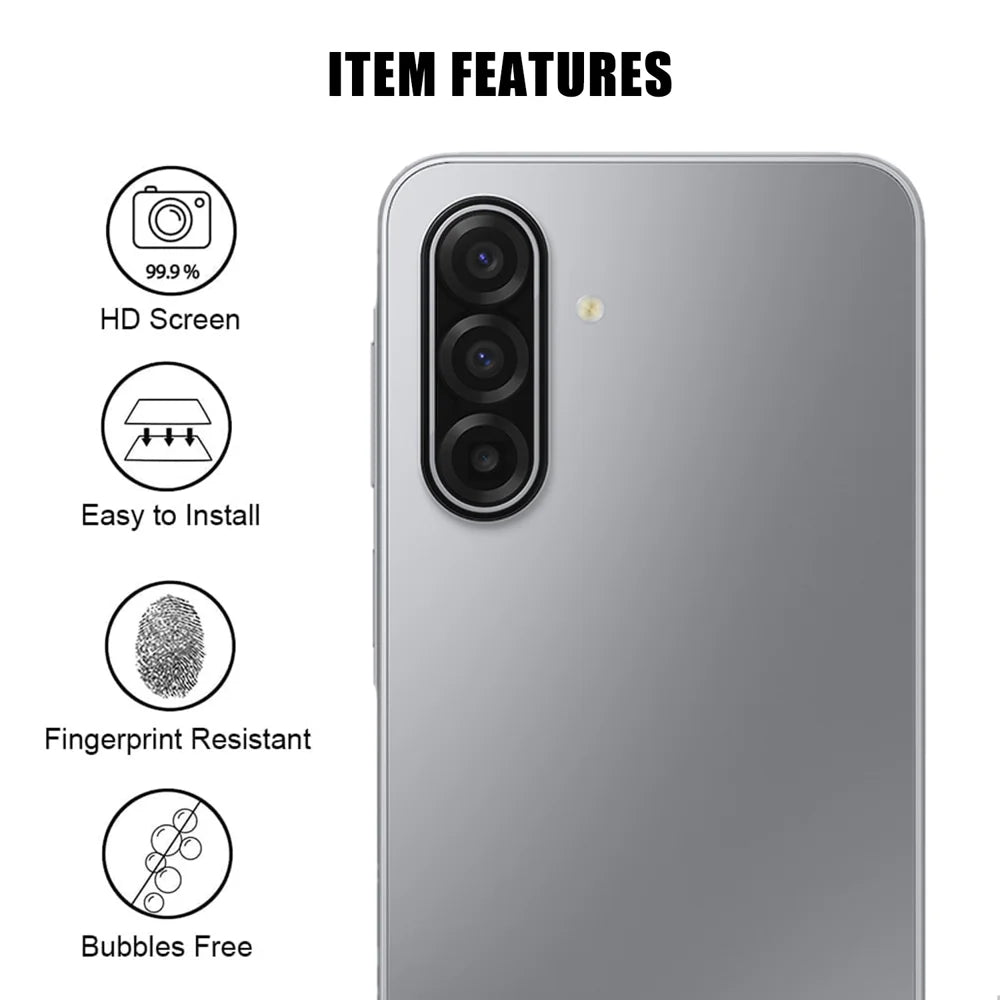 For Samsung Galaxy A18 5G / A18 4G / A17 5G / A17 4G Full Cover Camera Lens Protector High Definition Anti Fingerprint AR Tempered Glass Lens Film - Transparent - 2
