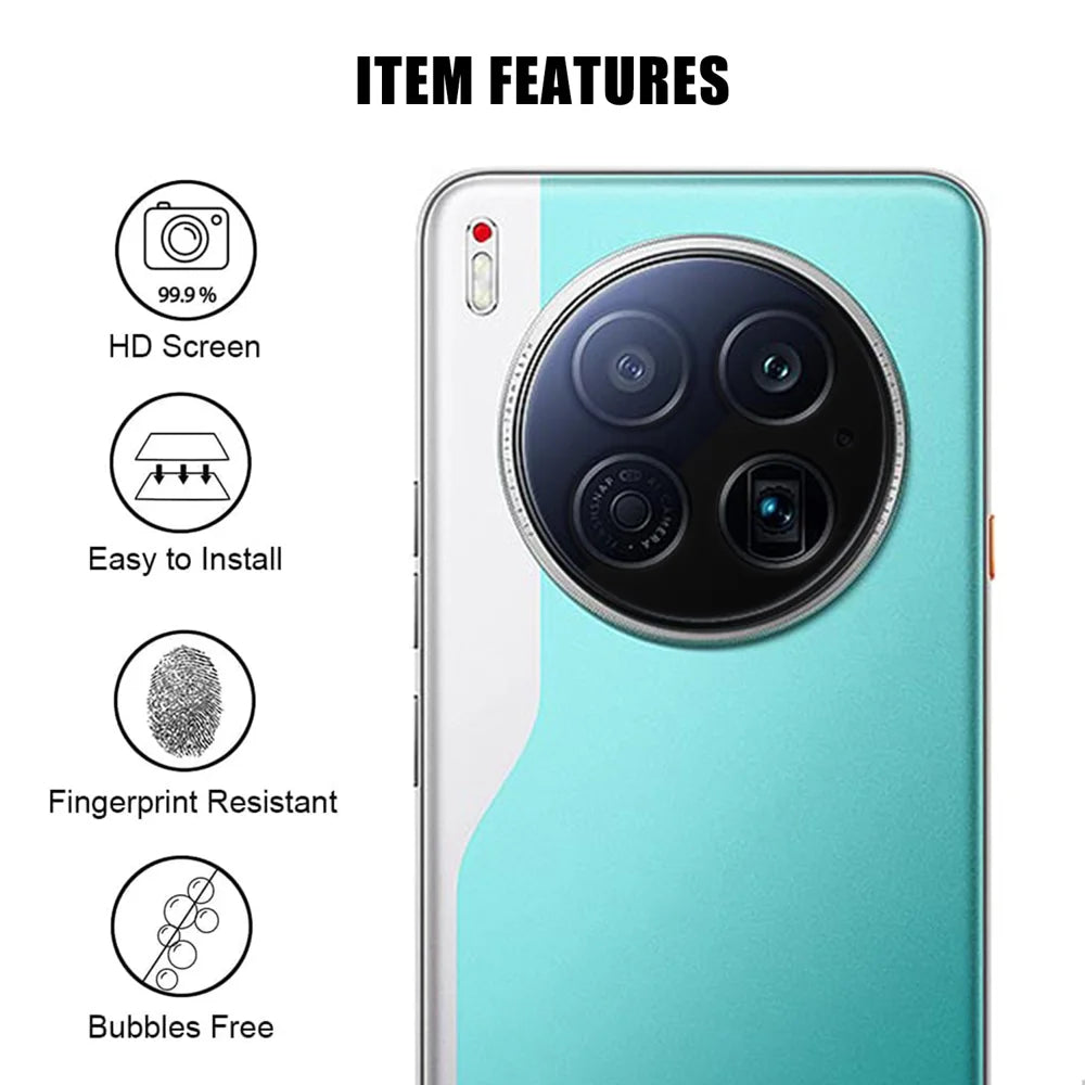 For TECNO Camon 40 Premier 5G Full Cover Camera Lens Protector High Definition Anti Fingerprint AR Tempered Glass Lens Film - Transparent - 2