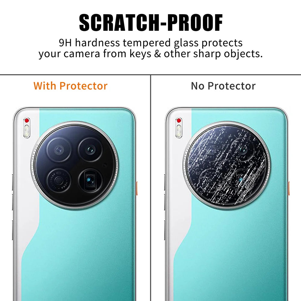 For TECNO Camon 40 Premier 5G Full Cover Camera Lens Protector High Definition Anti Fingerprint AR Tempered Glass Lens Film - Transparent - 4