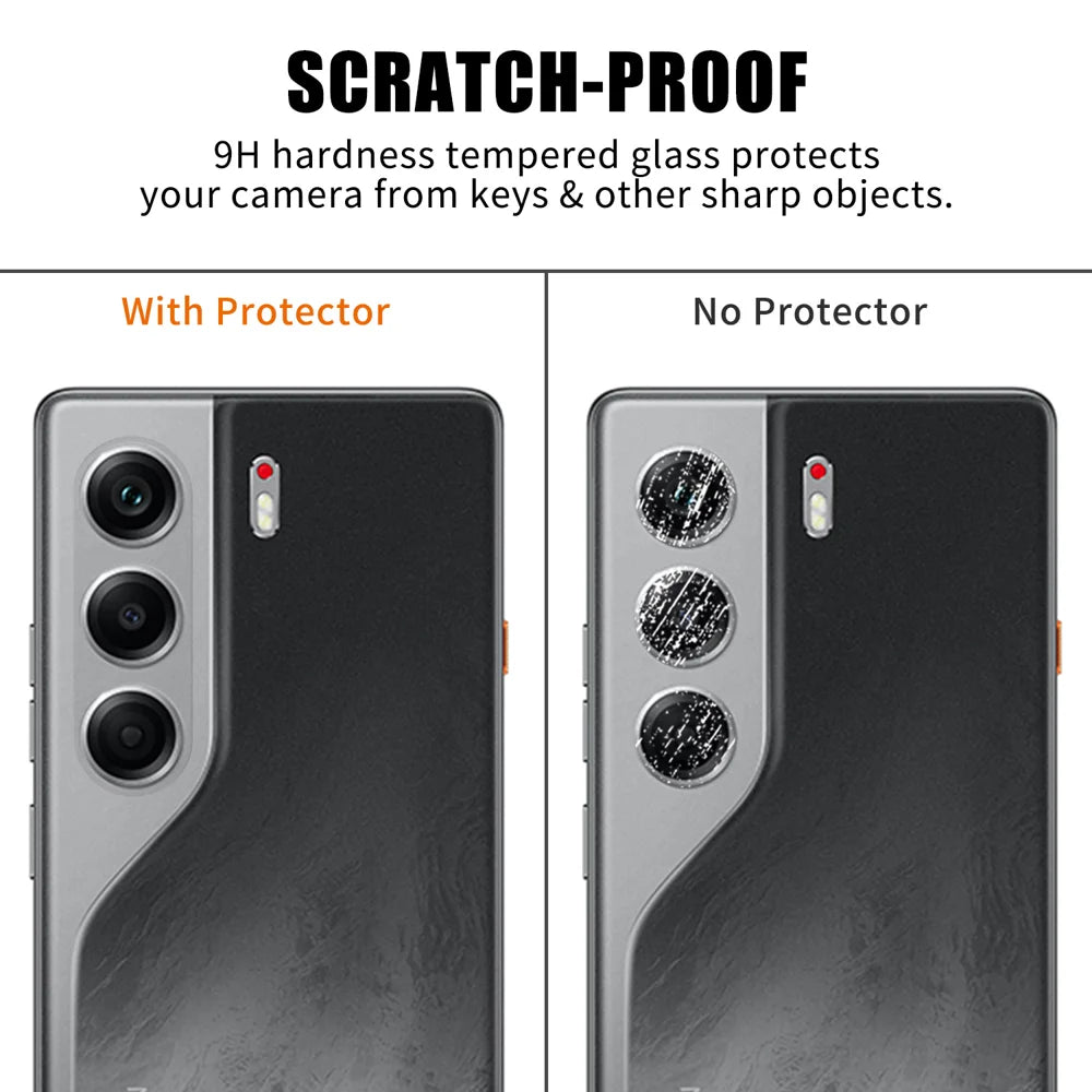 For TECNO Camon 40 Pro 5G Full Cover Camera Lens Protector High Definition Anti Fingerprint AR Tempered Glass Lens Film - Transparent - 4