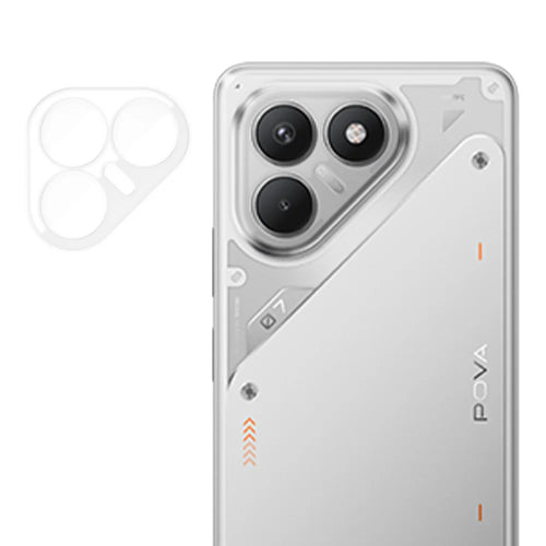 For TECNO Pova 7 4G Full Cover Camera Lens Protector High Definition Anti Fingerprint AR Tempered Glass Lens Film - Transparent - 1