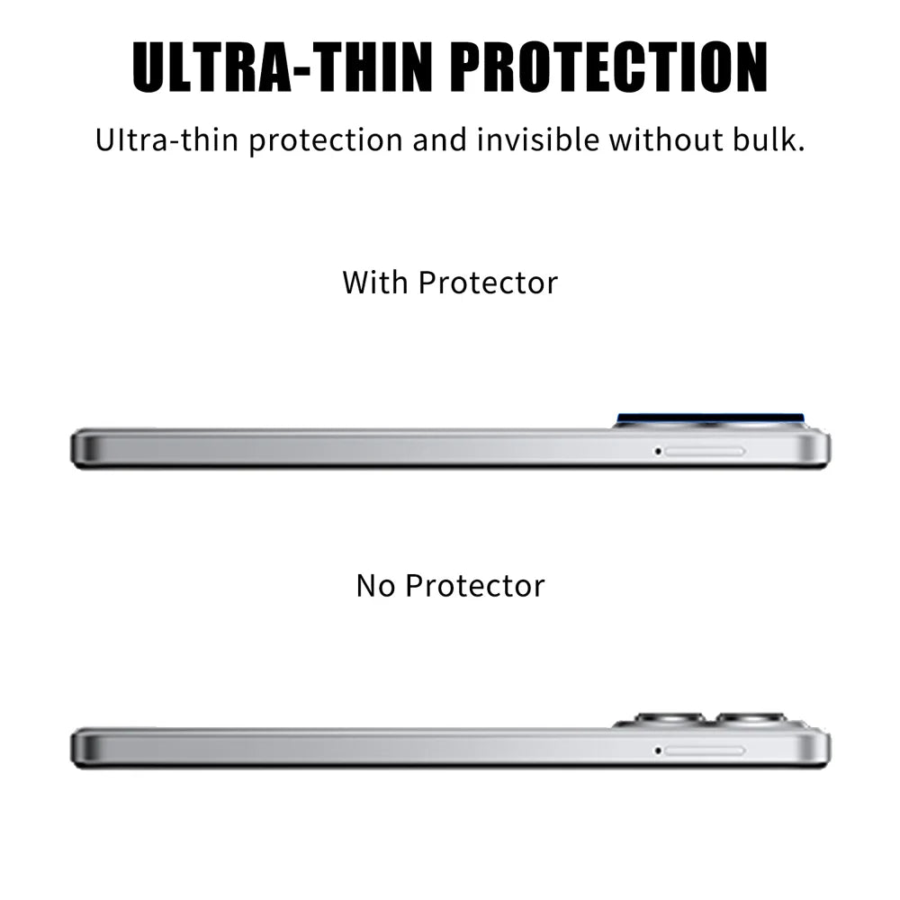 For TECNO Pova 7 Ultra 5G Full Cover Camera Lens Protector High Definition Anti Fingerprint AR Tempered Glass Lens Film - Transparent - 3
