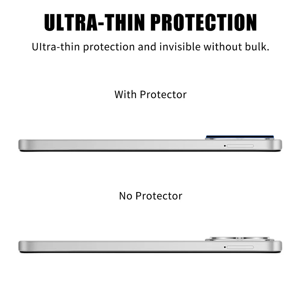 For TECNO Spark 40 4G Full Cover Camera Lens Protector High Definition Anti Fingerprint AR Tempered Glass Lens Film - Transparent - 3