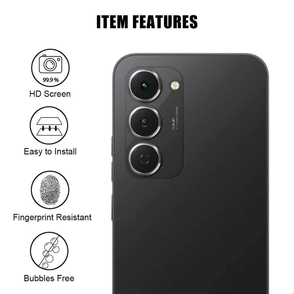 For TECNO Spark 40 Pro 4G Full Cover Camera Lens Protector High Definition Anti Fingerprint AR Tempered Glass Lens Film - Transparent - 2