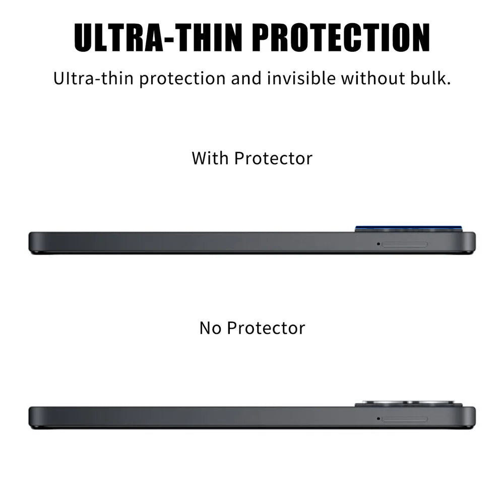 For TECNO Spark 40C Full Cover Camera Lens Protector High Definition Anti Fingerprint AR Tempered Glass Lens Film - Transparent - 3