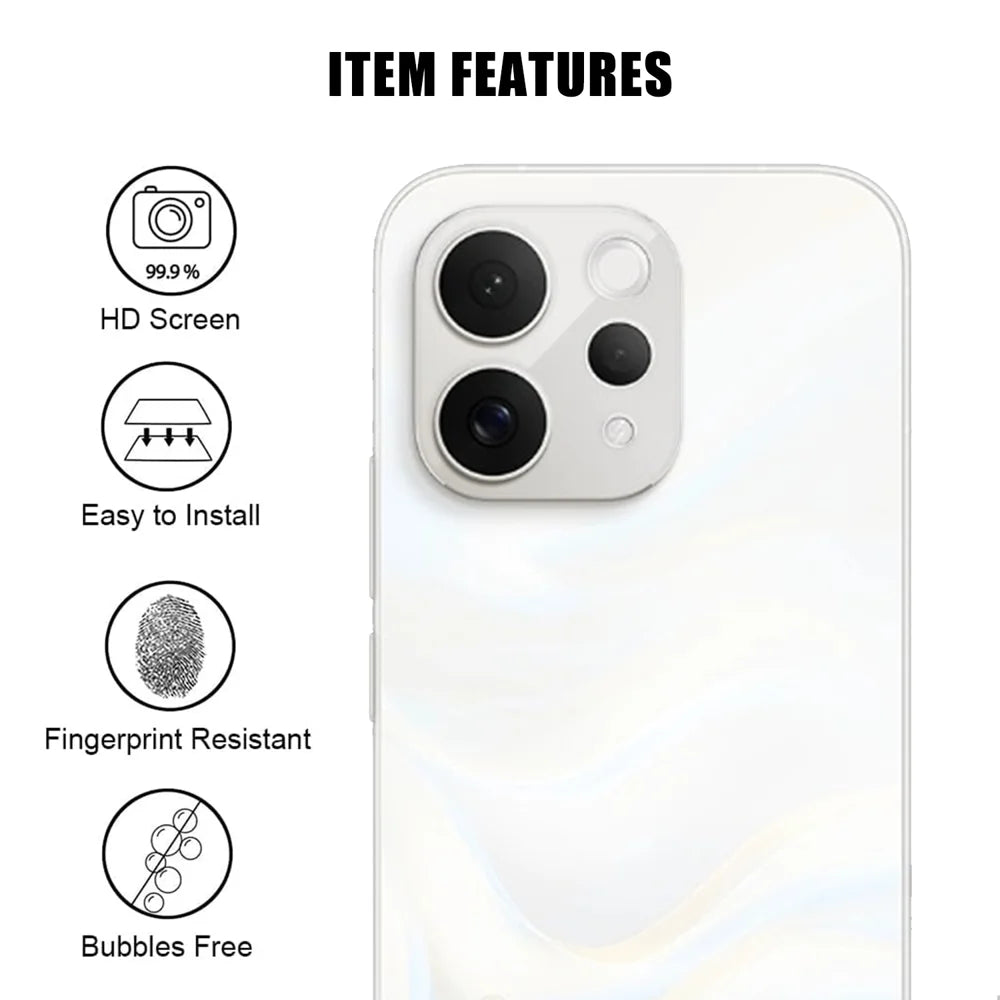 For vivo S50 5G Full Cover Camera Lens Protector High Definition Anti Fingerprint AR Tempered Glass Lens Film - Transparent - 2