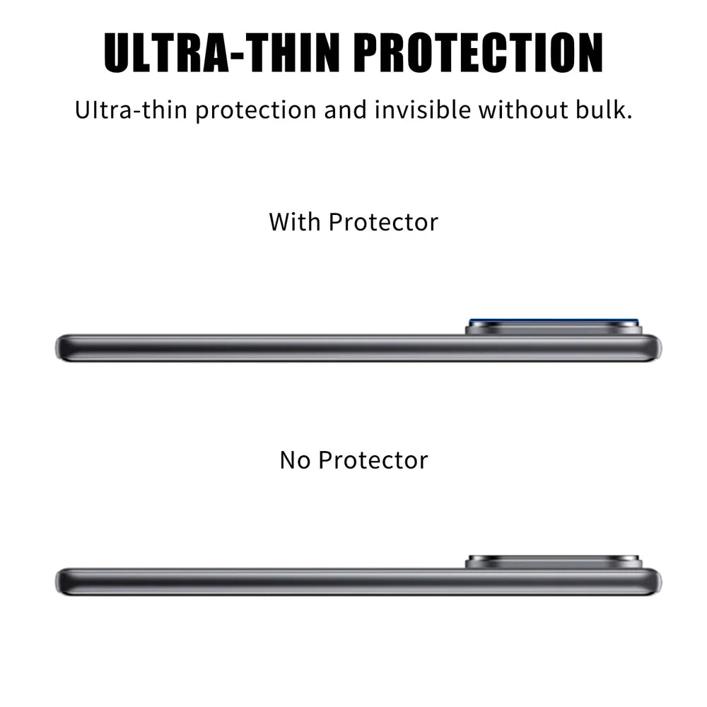 For vivo S30 5G / vivo V60 5G Full Cover Camera Lens Protector High Definition Anti Fingerprint AR Tempered Glass Lens Film - Transparent - 3