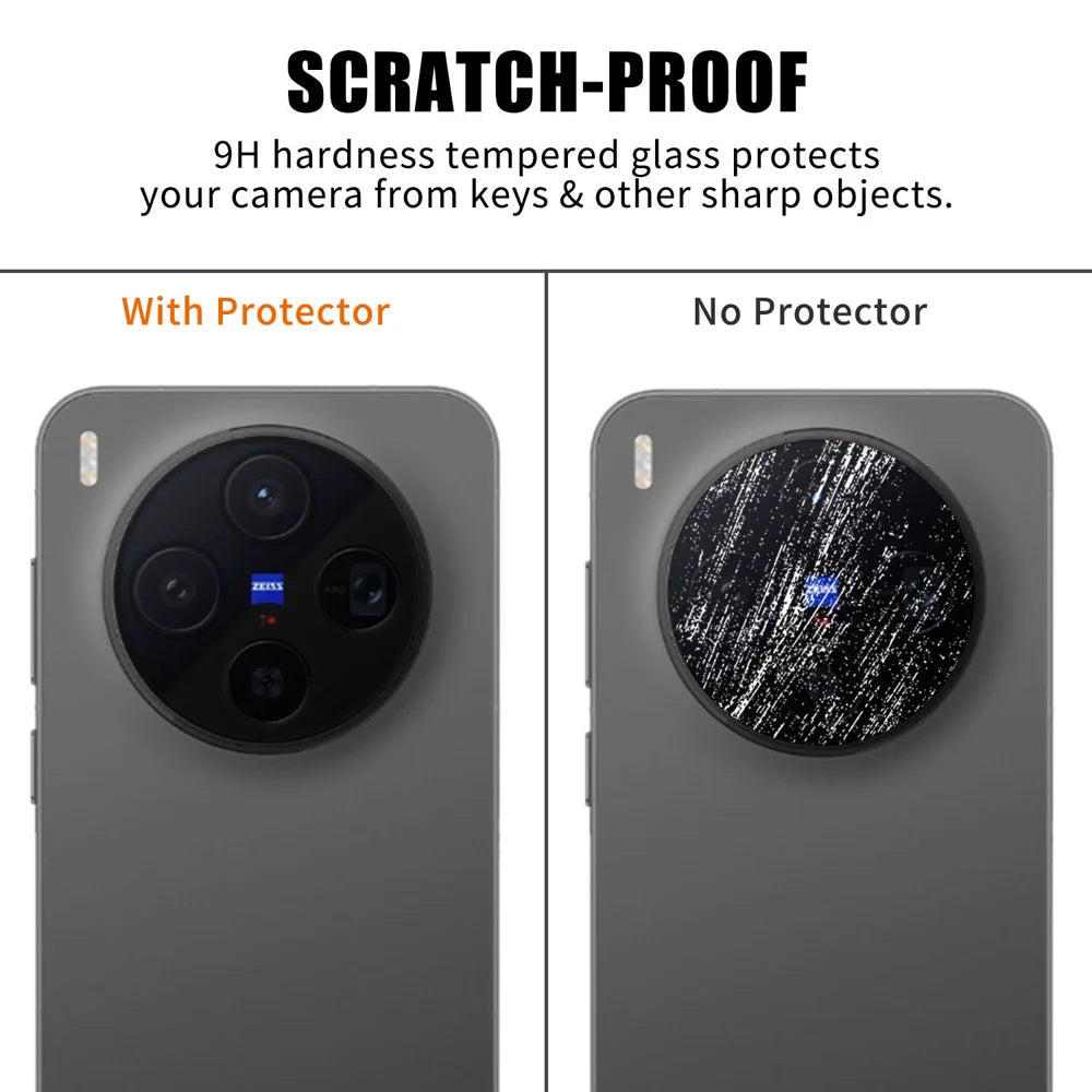 For vivo X300 5G Full Cover Camera Lens Protector High Definition Anti Fingerprint AR Tempered Glass Lens Film - Transparent - 4