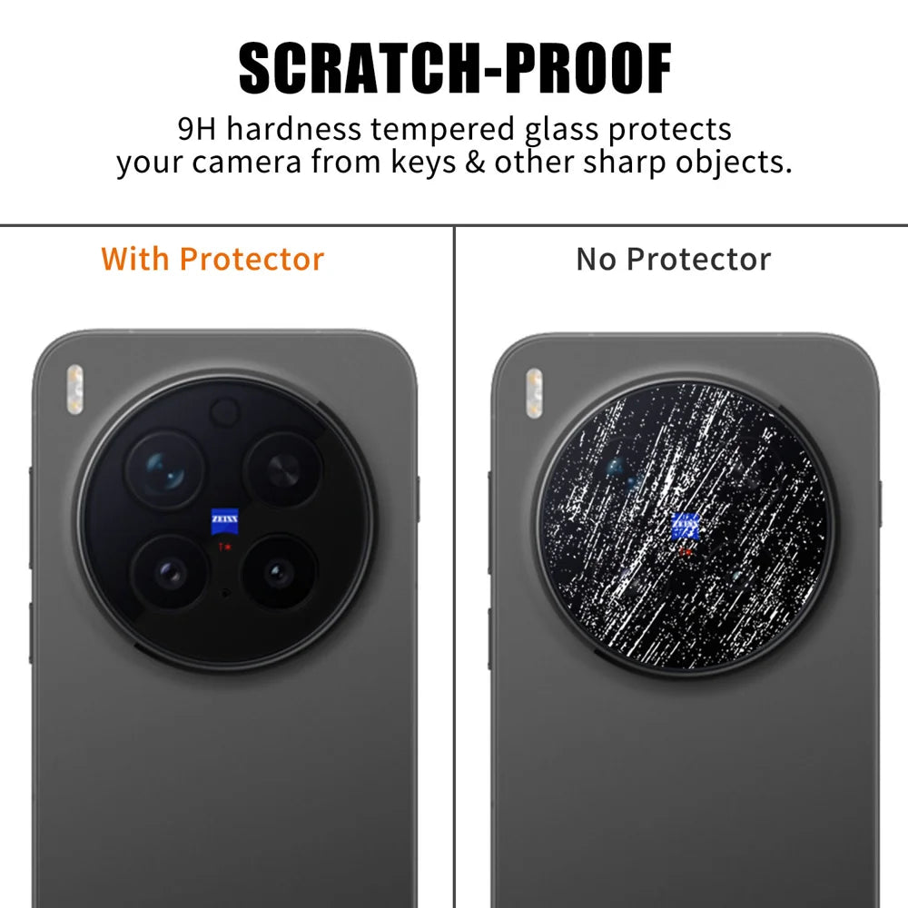 For vivo X300 Pro 5G Full Cover Camera Lens Protector High Definition Anti Fingerprint AR Tempered Glass Lens Film - Transparent - 4