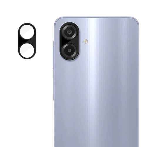 For Samsung Galaxy A08 5G / A08 4G / A07 4G Full Cover Camera Lens Protector Silk Print HD Anti Fingerprint AR Tempered Glass Lens Film - Black - 1