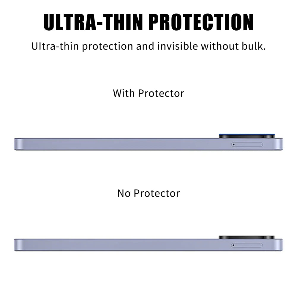 For Samsung Galaxy A08 5G / A08 4G / A07 4G Full Cover Camera Lens Protector Silk Print HD Anti Fingerprint AR Tempered Glass Lens Film - Black - 3