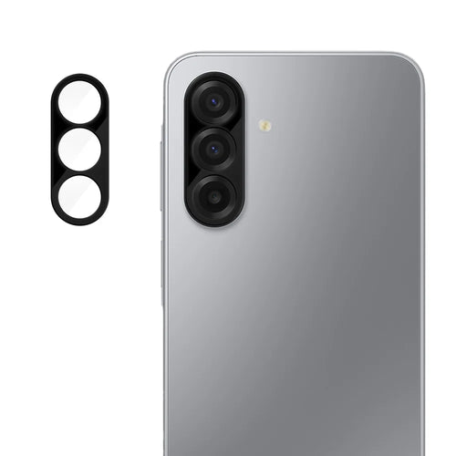 For Samsung Galaxy A18 5G / A18 4G / A17 5G Full Cover Camera Lens Protector Silk Print HD Anti Fingerprint AR Tempered Glass Lens Film - Black - 1