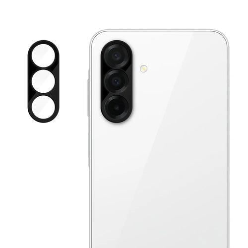 For Samsung Galaxy A26 5G Full Cover Camera Lens Protector Silk Print HD Anti Fingerprint AR Tempered Glass Lens Film - Black - 1