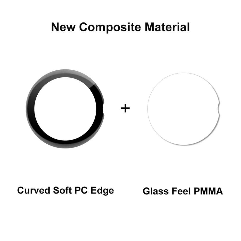 ENKAY HAT PRINCE For Google Pixel Watch 2 / Pixel Watch 3D Curved PMMA Screen Protector Soft PC Edge Anti-Scratch HD Clear Full Cover Film - 3