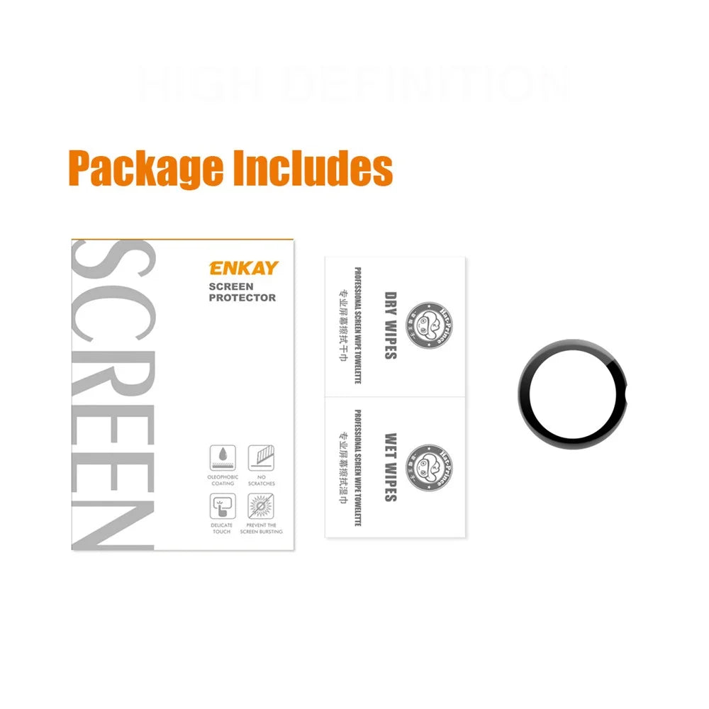 ENKAY HAT PRINCE For Google Pixel Watch 2 / Pixel Watch 3D Curved PMMA Screen Protector Soft PC Edge Anti-Scratch HD Clear Full Cover Film - 6