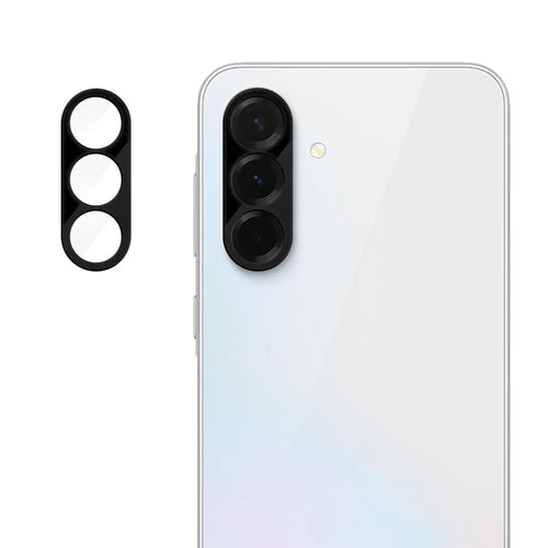 For Samsung Galaxy A36 5G Full Cover Camera Lens Protector Silk Print HD Anti Fingerprint AR Tempered Glass Lens Film - Black - 1
