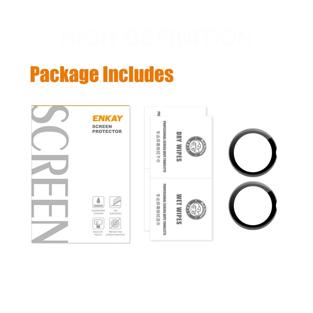 ENKAY HAT PRINCE 2Pcs / Set 3D Curved PMMA Smart Watch Screen Protector for Google Pixel Watch 2 / Pixel Watch Soft PC Edge Anti-Scratch HD Clear Full Cover Film - 6