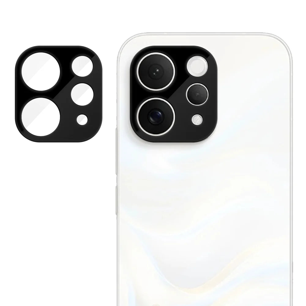 For vivo S50 5G Full Cover Camera Lens Protector Silk Print HD Anti Fingerprint AR Tempered Glass Lens Film - Black - 1