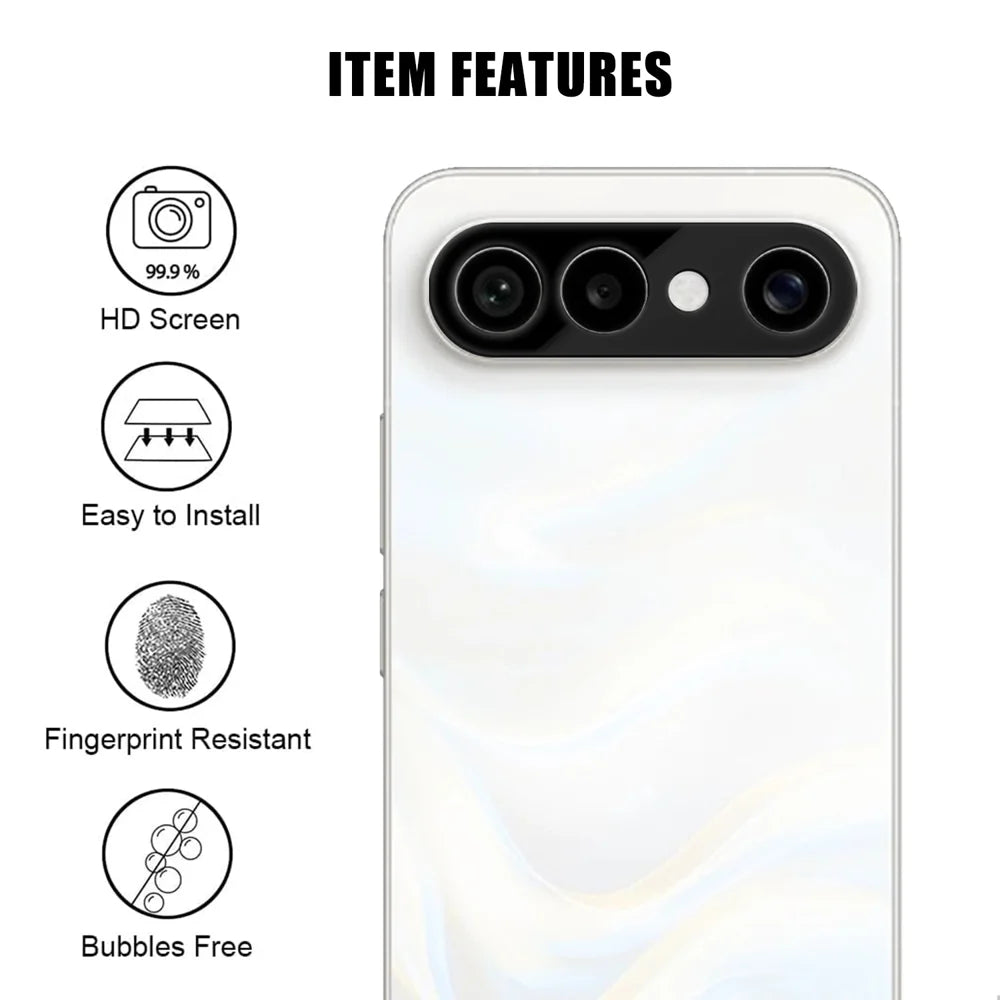 For vivo S50 Pro mini 5G Full Cover Camera Lens Protector Silk Print HD Anti Fingerprint AR Tempered Glass Lens Film - Black - 2