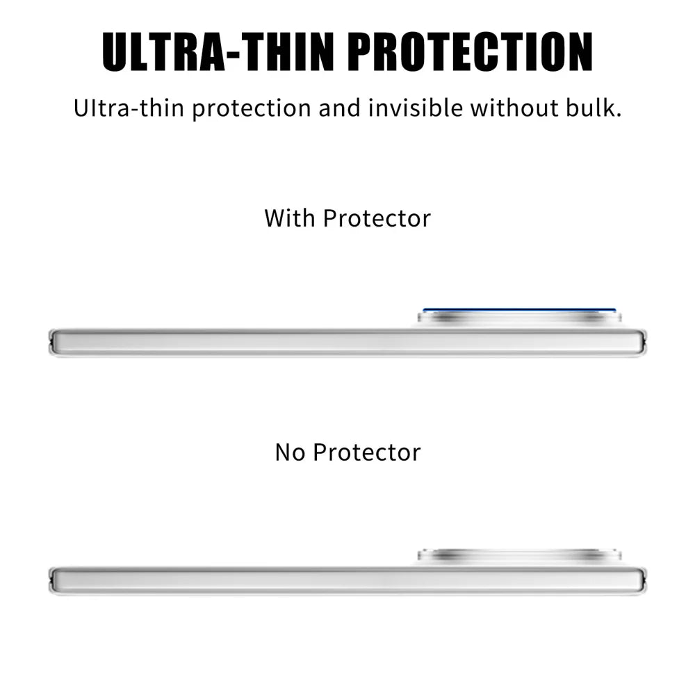 For vivo X Fold5 5G Full Cover Camera Lens Protector Silk Print HD Anti Fingerprint AR Tempered Glass Lens Film - Black - 3