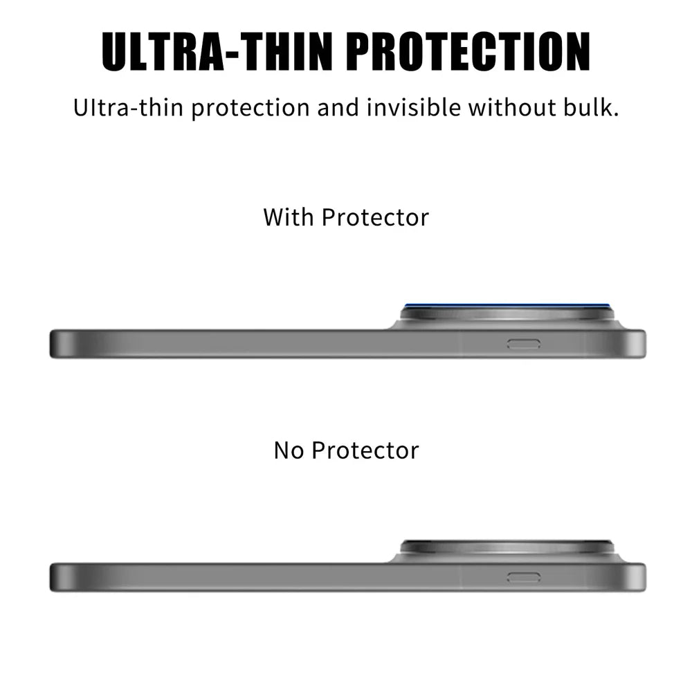 For vivo X300 Pro 5G Full Cover Camera Lens Protector Silk Print HD Anti Fingerprint AR Tempered Glass Lens Film - Black - 3