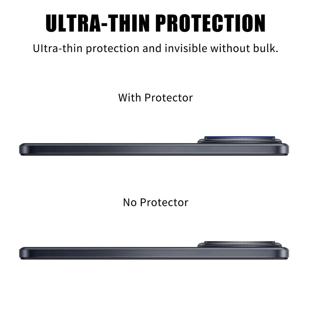 For vivo Y39 5G Full Cover Camera Lens Protector Silk Print HD Anti Fingerprint AR Tempered Glass Lens Film - Black - 3