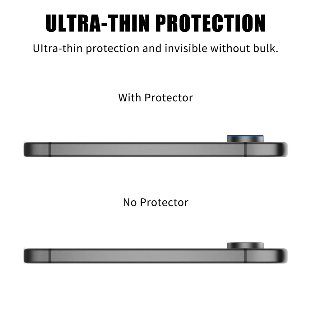 For Google Pixel 9 Full Cover Camera Lens Protector Silk Print HD Anti Fingerprint AR Tempered Glass Lens Film - Black - 3