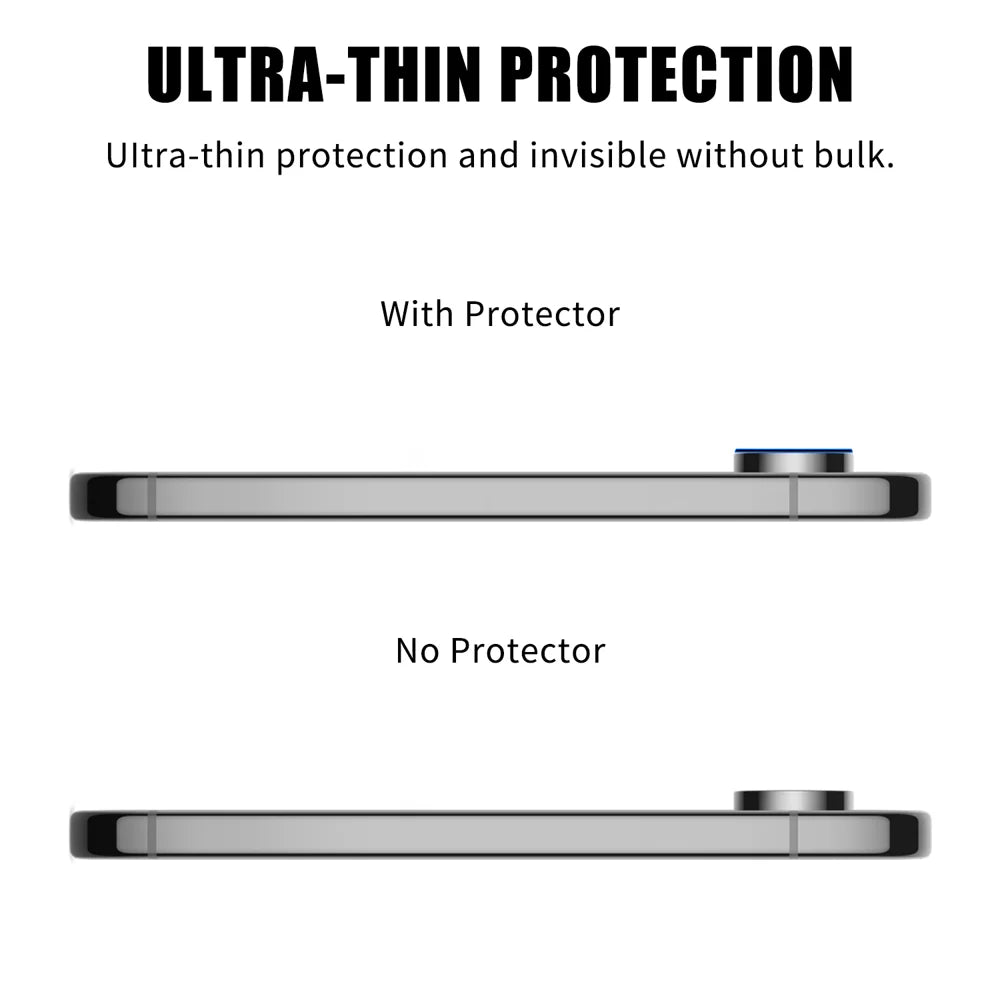 For Google Pixel 9 Pro XL Full Cover Camera Lens Protector Silk Print HD Anti Fingerprint AR Tempered Glass Lens Film - Black - 3