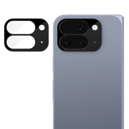 For Google Pixel 10 Pro Fold Full Cover Camera Lens Protector Silk Print HD Anti Fingerprint AR Tempered Glass Lens Film - Black - 1