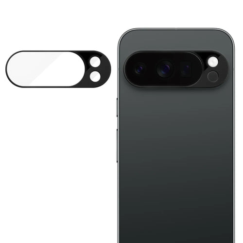 For Google Pixel 10 Pro XL Full Cover Camera Lens Protector Silk Print HD Anti Fingerprint AR Tempered Glass Lens Film - Black - 1