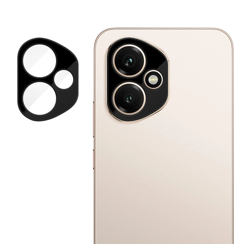 For Honor 400 5G (Global) Full Cover Camera Lens Protector Silk Print HD Anti Fingerprint AR Tempered Glass Lens Film - Black - 1