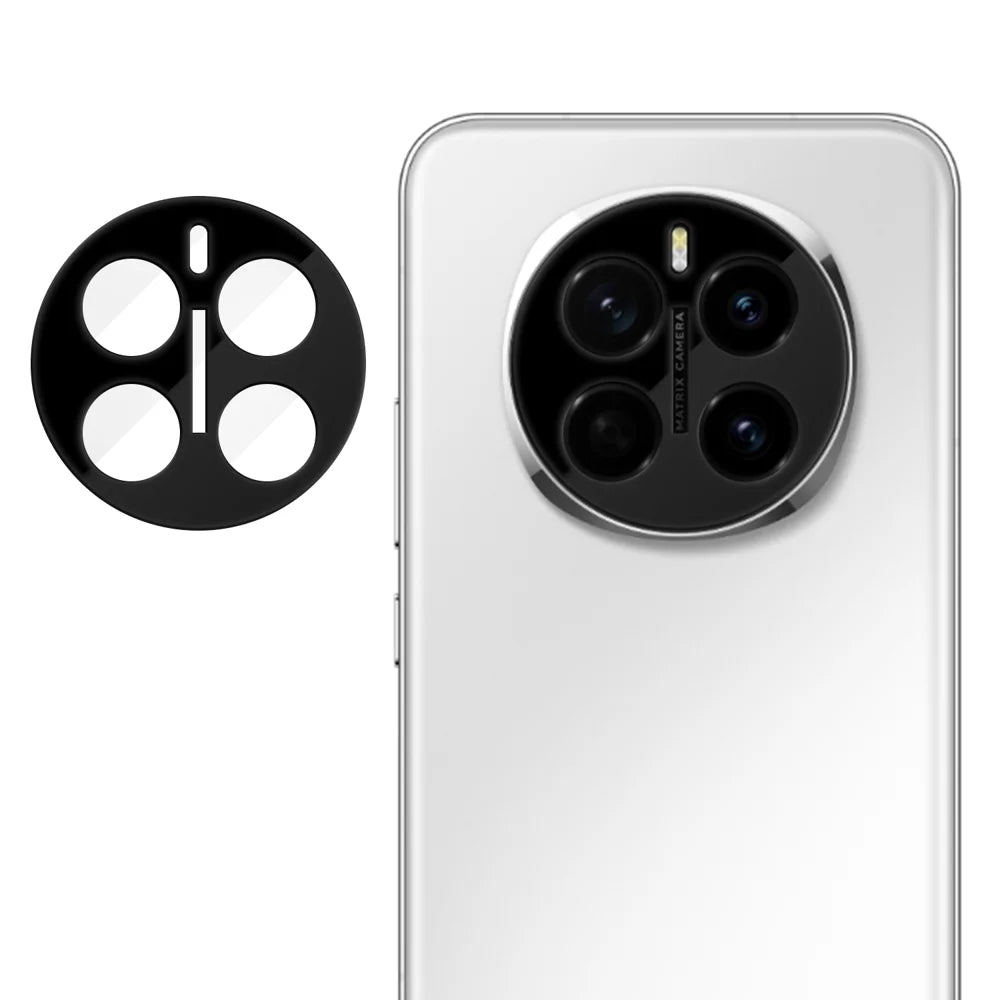 For Honor Magic7 5G Full Cover Camera Lens Protector Silk Print HD Anti Fingerprint AR Tempered Glass Lens Film - Black - 1