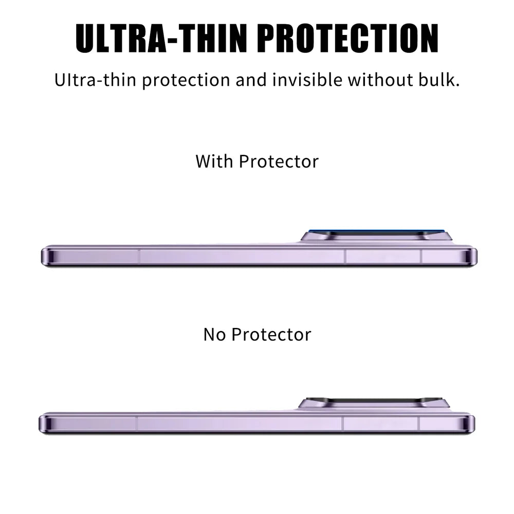 For Honor Magic7 RSR Porsche Design 5G Full Cover Camera Lens Protector Silk Print HD Anti Fingerprint AR Tempered Glass Lens Film - Black - 3