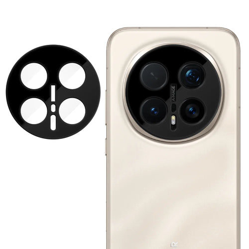 For Honor Magic8 Pro 5G Full Cover Camera Lens Protector Silk Print HD Anti Fingerprint AR Tempered Glass Lens Film - Black - 1