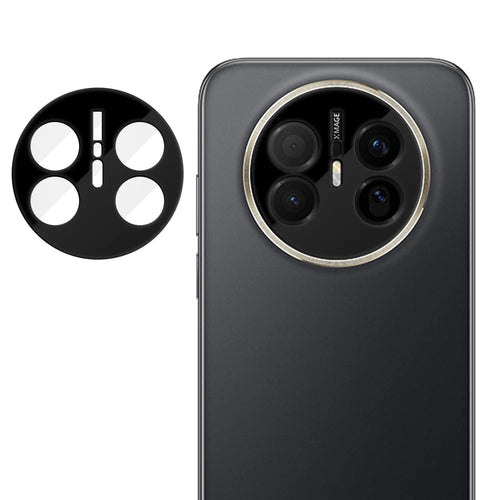For Huawei Mate 70 Air Full Cover Camera Lens Protector Silk Print HD Anti Fingerprint AR Tempered Glass Lens Film - Black - 1