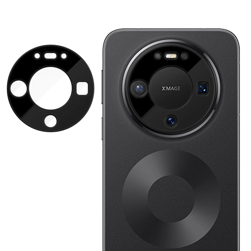For Huawei Mate 80 Pro / Huawei Mate 80 Full Cover Camera Lens Protector Silk Print HD Anti Fingerprint AR Tempered Glass Lens Film - Black - 1