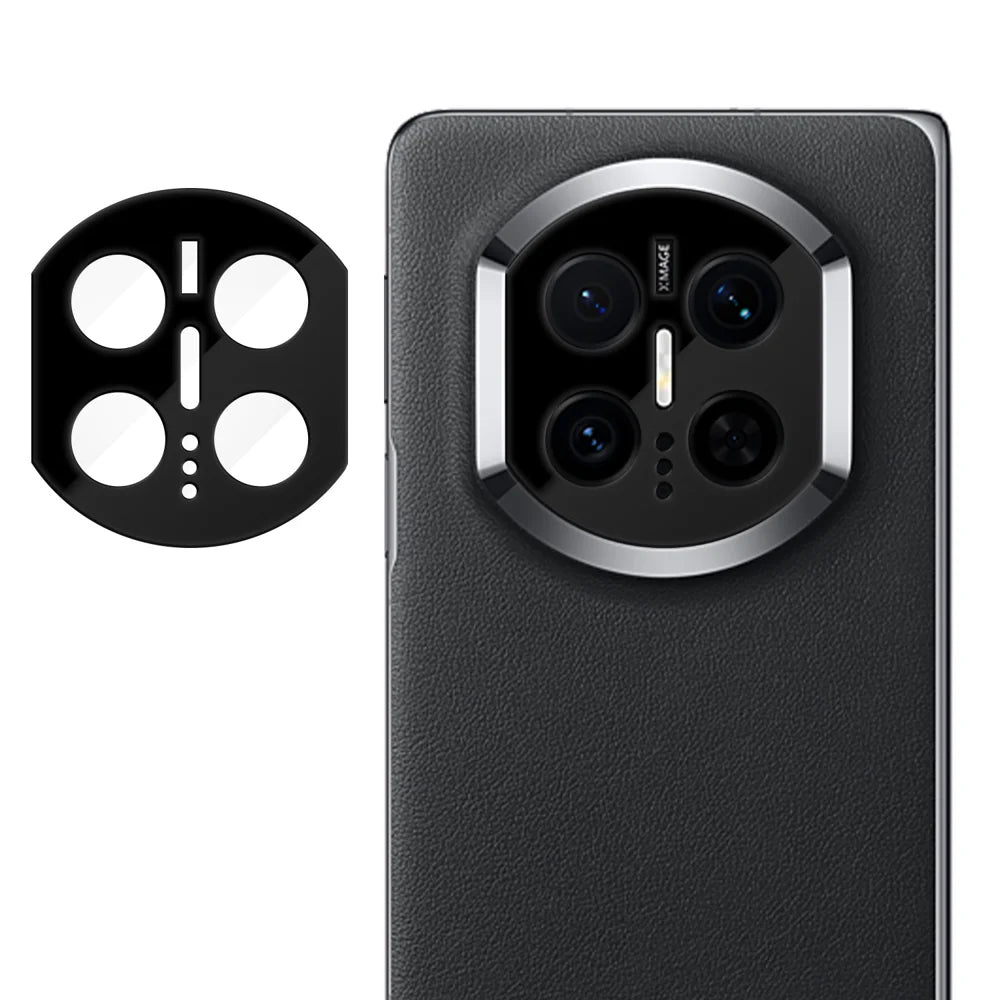 For Huawei Mate X7 Full Cover Camera Lens Protector Silk Print HD Anti Fingerprint AR Tempered Glass Lens Film - Black - 1