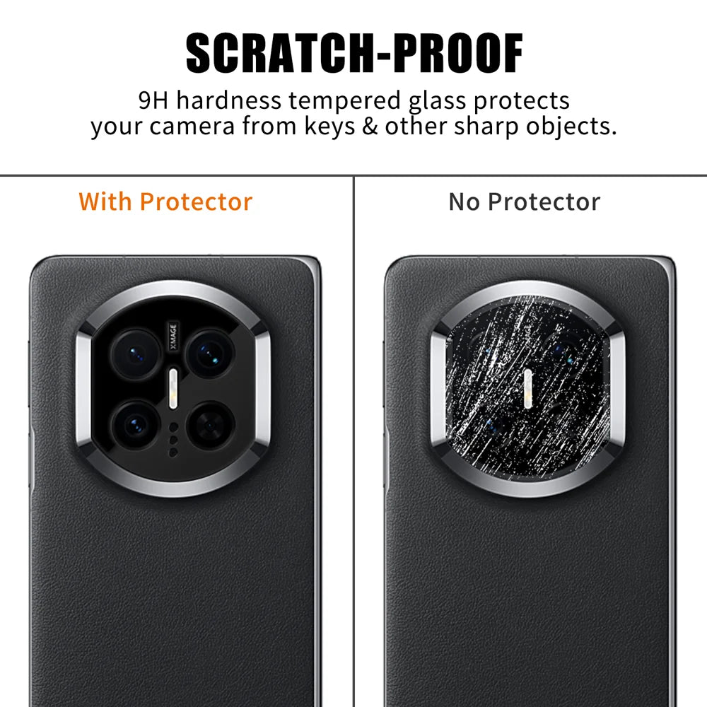 For Huawei Mate X7 Full Cover Camera Lens Protector Silk Print HD Anti Fingerprint AR Tempered Glass Lens Film - Black - 4